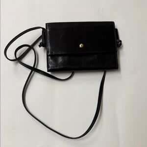 HOBO Black Leather Crossbody Bag